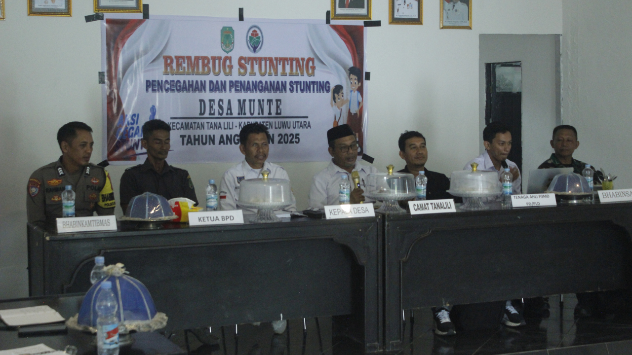 Rembug Stunting Digelar di Desa Munte, Bahas Strategi Pencegahan dan Penanganan Stunting